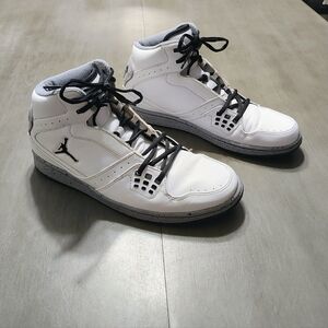 Men's Jordans White & Grey Shoes Size 11.5